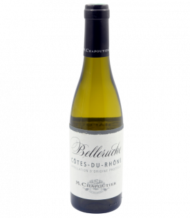Côtes du Rhône blanc Belleruche 2020 de la Maison M. Chapoutier en demi-bouteille sur Vinademi