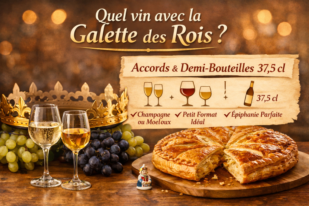 Quel vin choisir avec la galette des rois ? Le guide ultime des accords en demi-bouteille (37,5 cl)