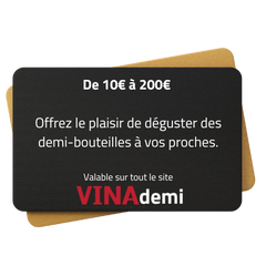 Carte cadeau VINAdemi - Offrez le plaisir du vin en demi-bouteille