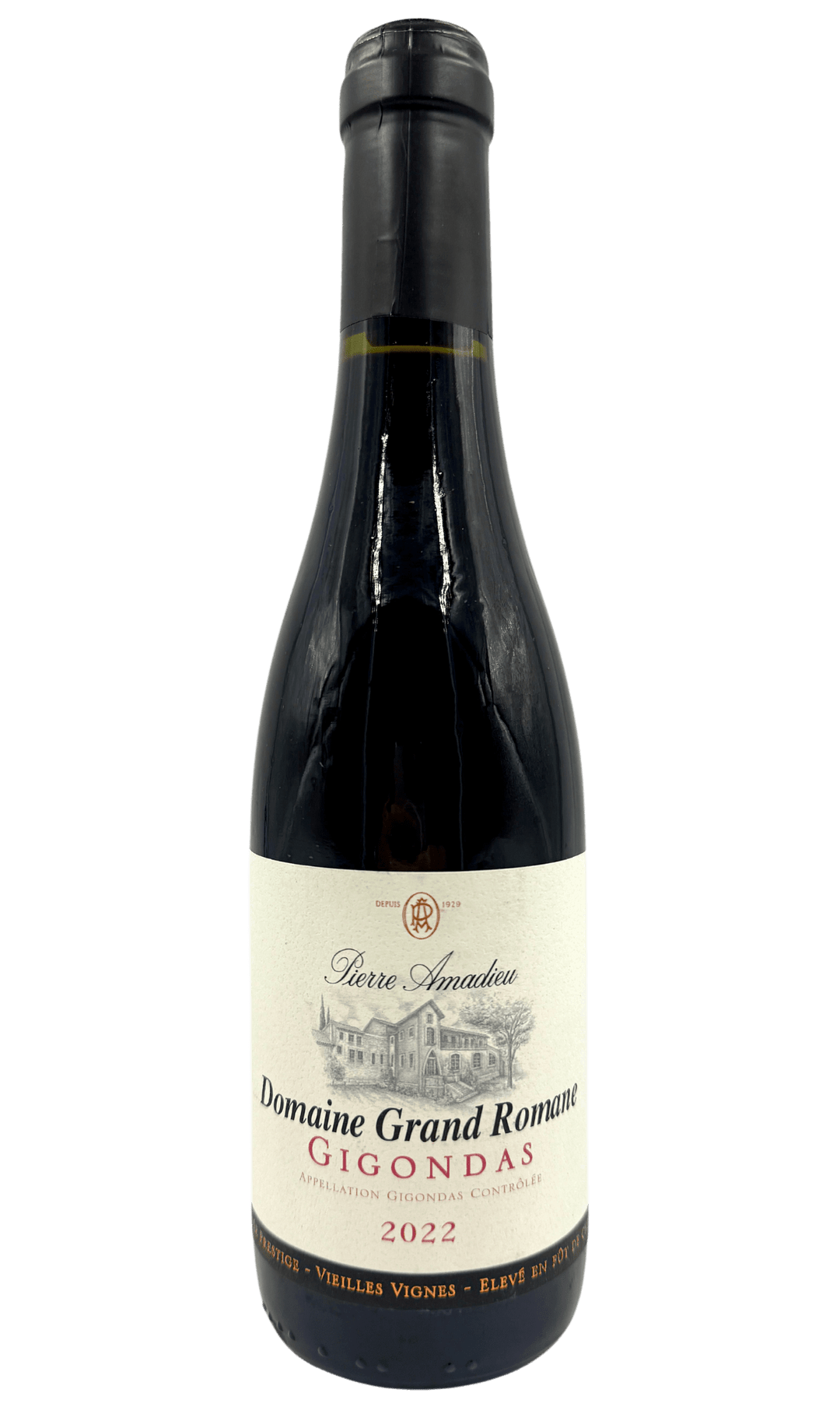 Gigondas - Domaine Grand Romane - Cuvée Prestige Sélection de Vieilles Vignes 2022 - Pierre Amadieu  en demi-bouteille 37.5 cl