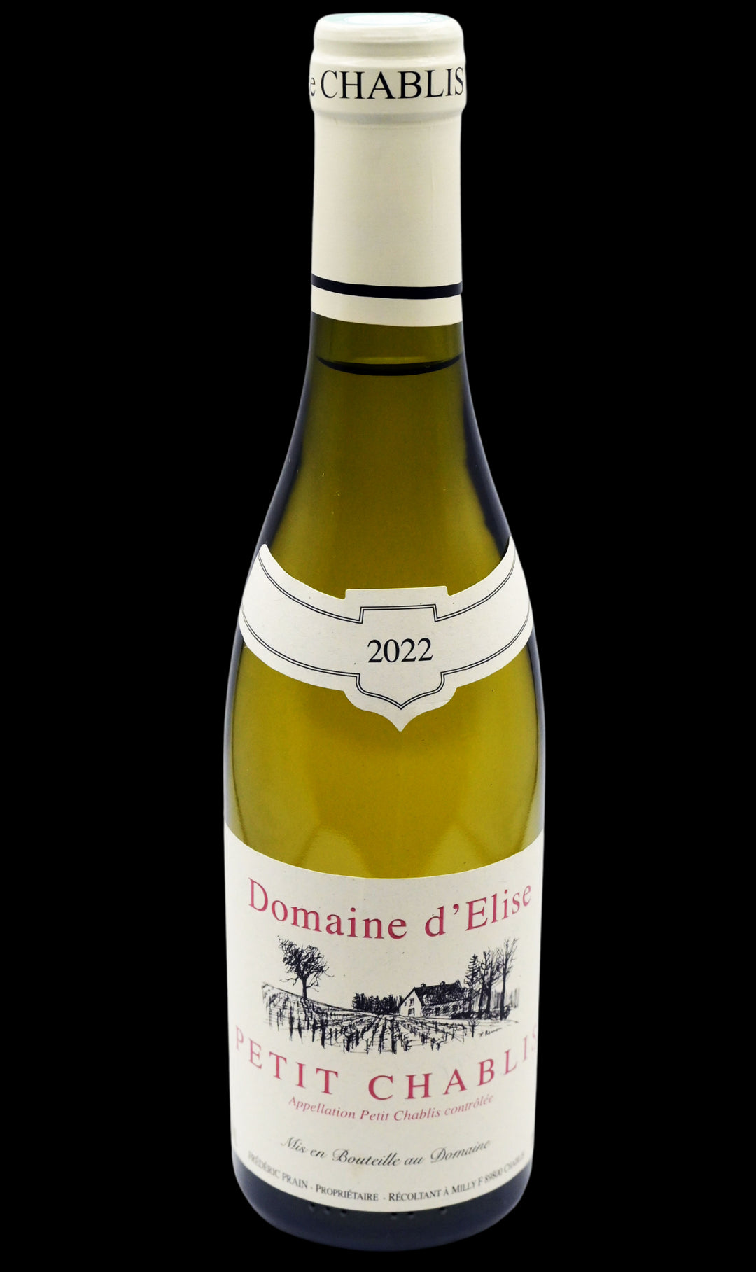 Petit Chablis 2022 - Domaine d'Elise en demi-bouteille 37.5 cl